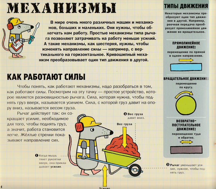 Крутая Механика для любознательных. Собери 12 настоящих механизмов!-Н. Арнольд-Лабиринт-Lookomorie